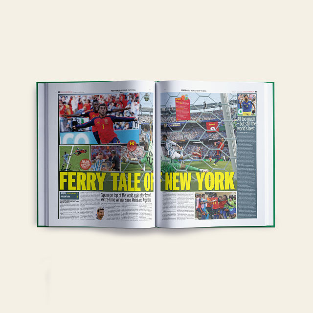 Personalized World Cup History Book