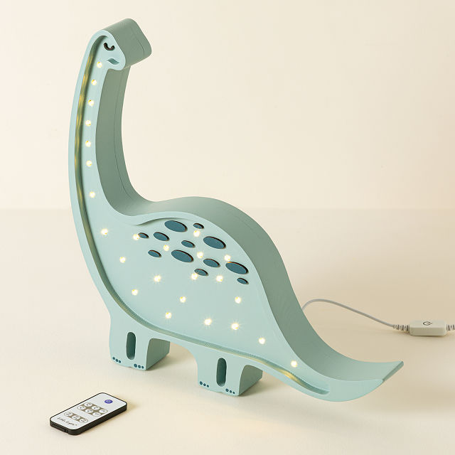 Hand-Painted Dino Lamps