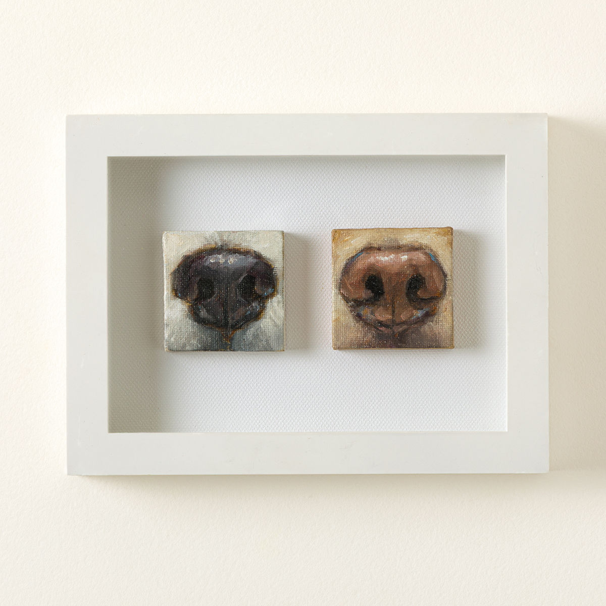 Custom Pet Snoot Miniature Oil Painting - Double Snoot