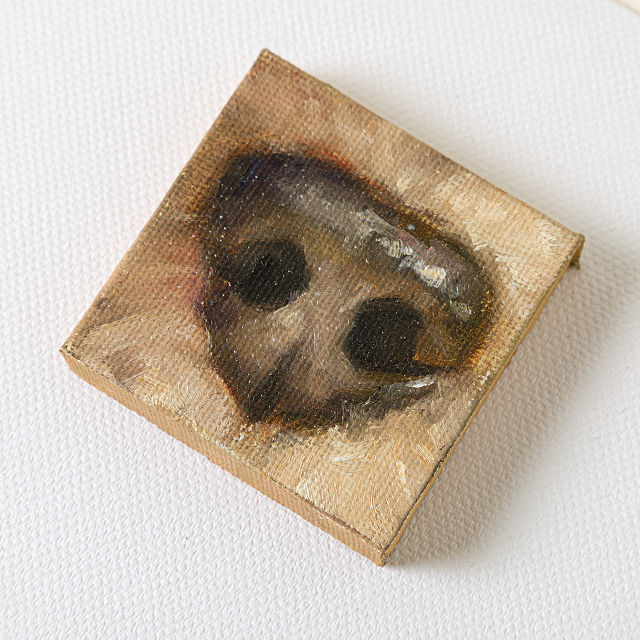 Custom Pet Snoot Miniature Oil Painting