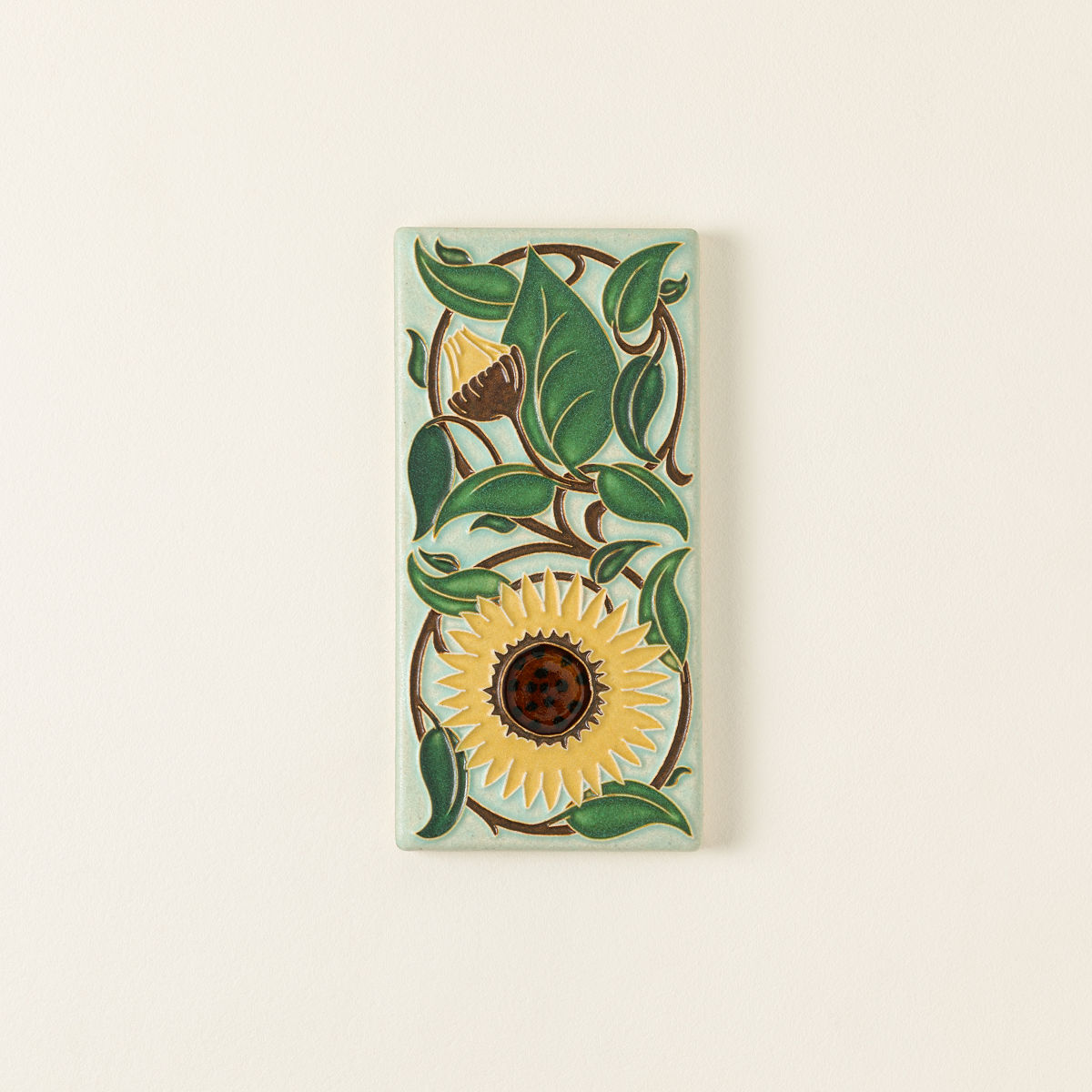 Drawn from Nature Ceramic Art Tiles - Sunflower