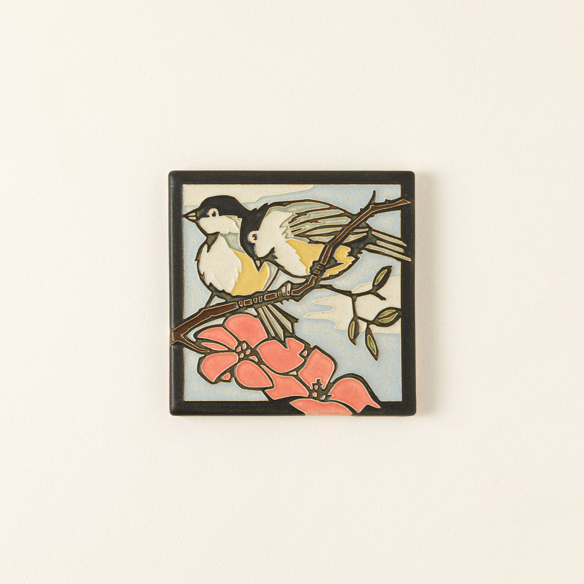 Drawn from Nature Ceramic Art Tiles - Chickadees