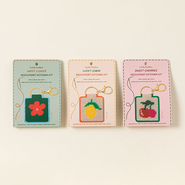 Beginners Needlepoint Keychain Kit