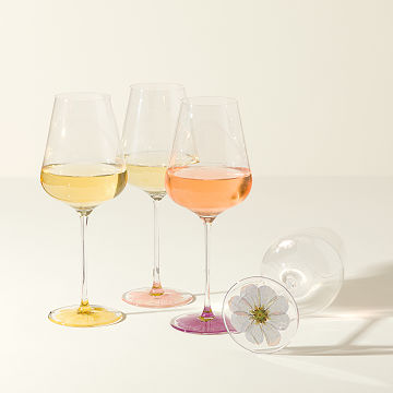 Forever Flower Wine Glasses - Set of 4