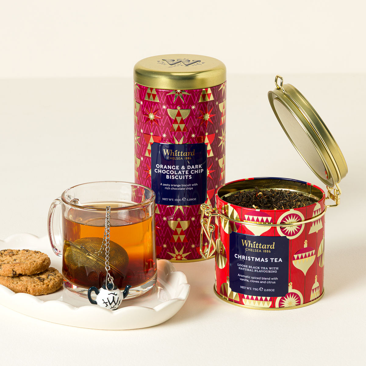 Uncommon Geodes Uncommon Goods | Holiday Tea & Biscuits Gift Box | holiday tea gift set