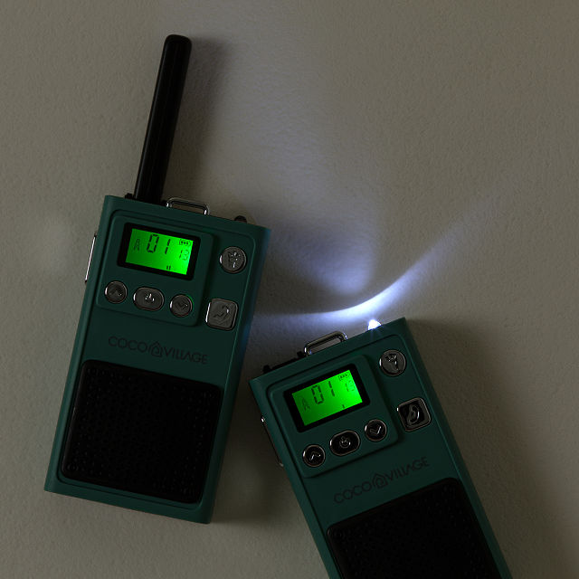 Kids Throwback Walkie Talkies with Flashlight