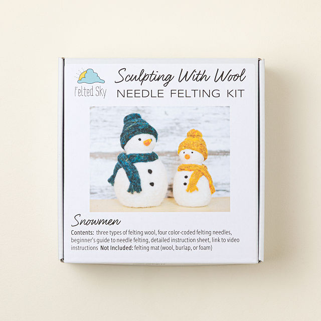 Snow Pals Beginners Needle Felting Kit