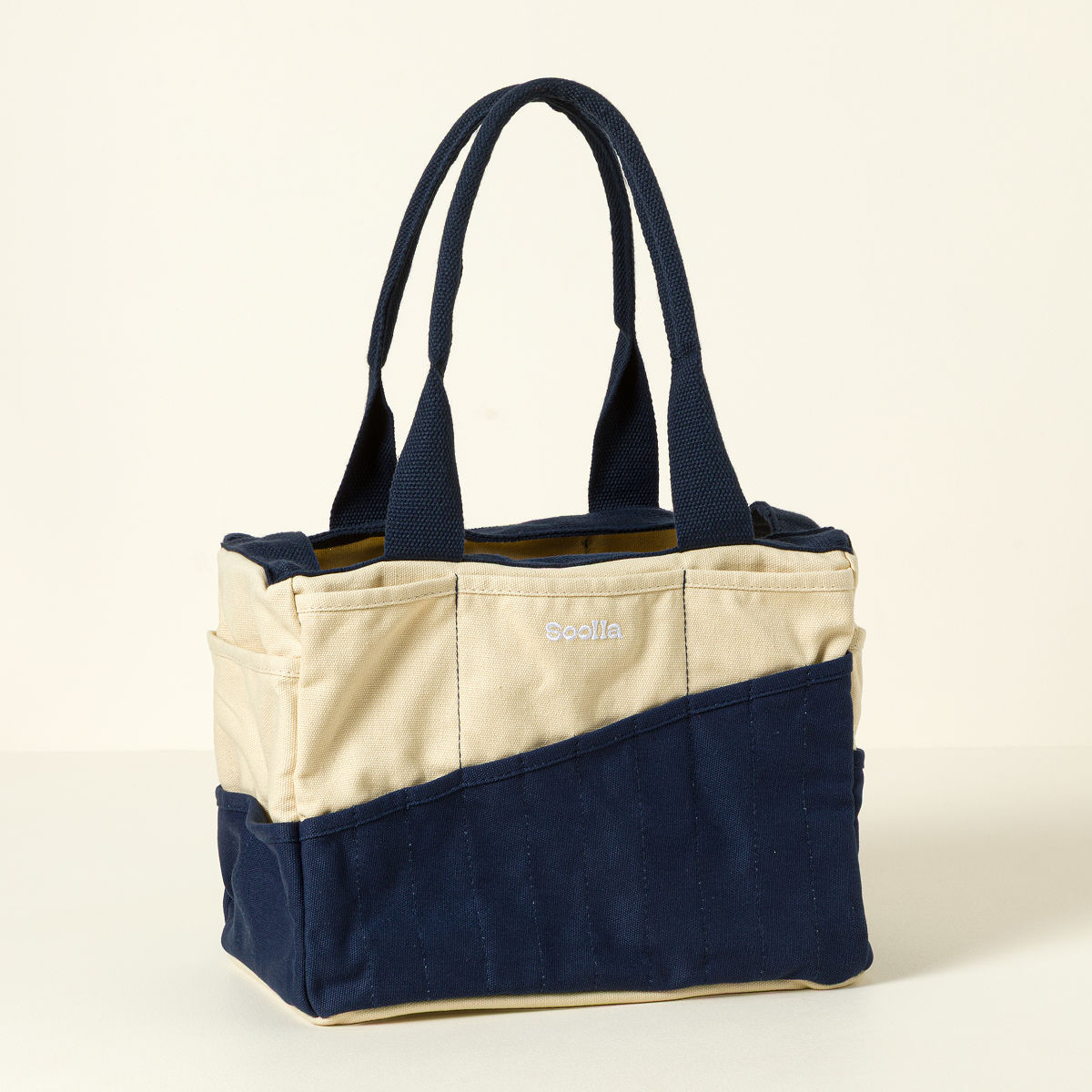 On-The-Go Crafter's Bag - Tan and Navy