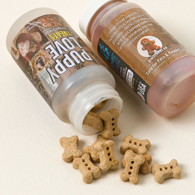 Gingerbread Puppy Bubbles & Treat Set