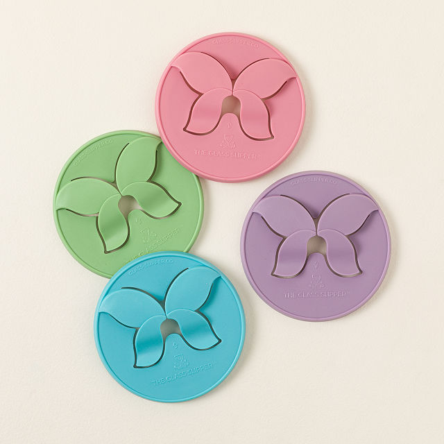 No Spill Wine Glass Coasters - Set of 4