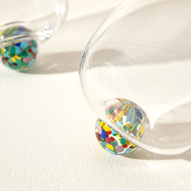 Spinning Marble Glasses - Set of 2