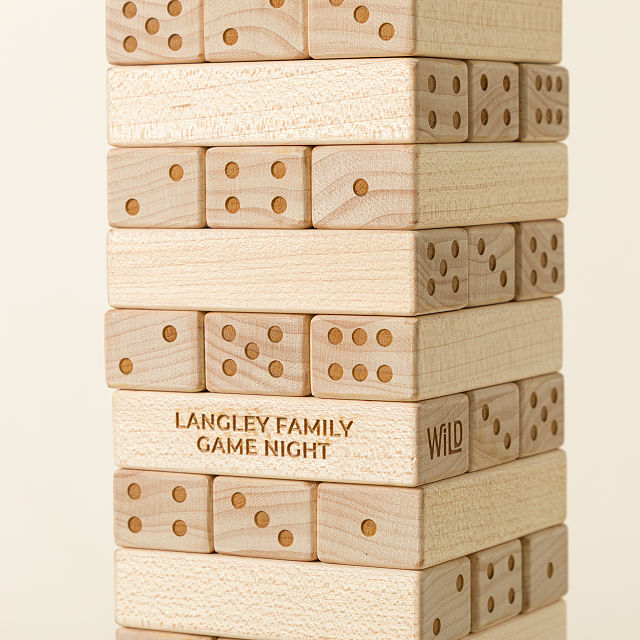 Tower of Chance Personalized Stacking Dice Game
