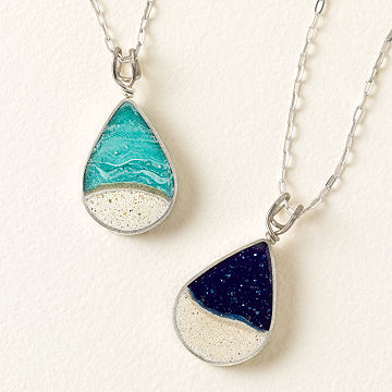 Beachscape Teardrop Necklace