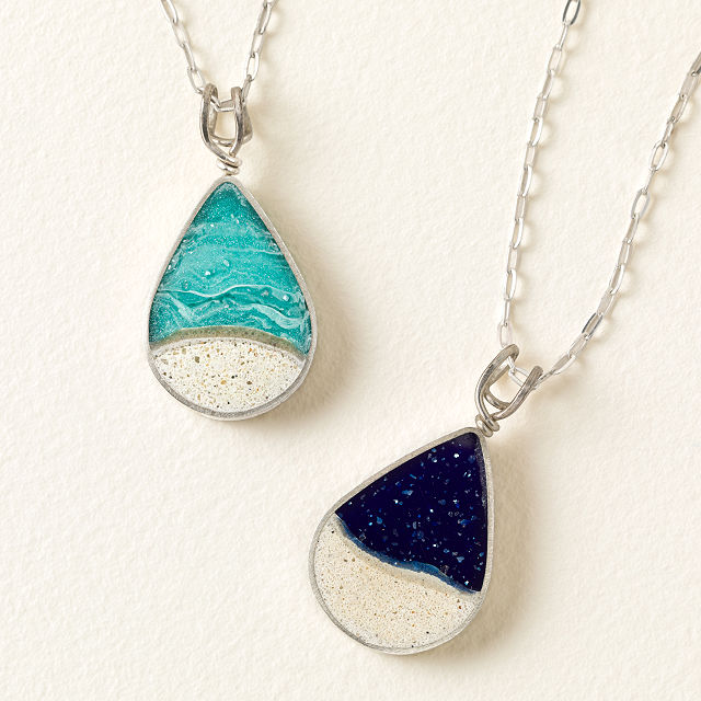 Beachscape Teardrop Necklace