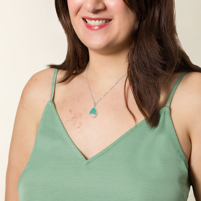 Beachscape Teardrop Necklace