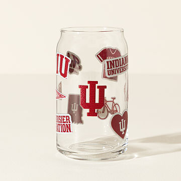 Collegiate Embroidered Patchwork Glass