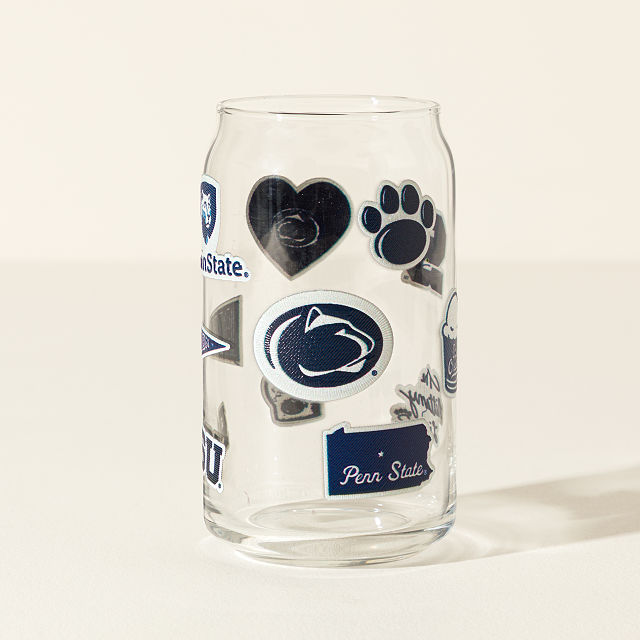 Collegiate Embroidered Patchwork Glass
