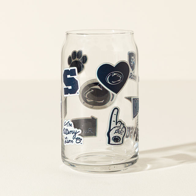 Collegiate Embroidered Patchwork Glass