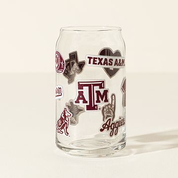 Collegiate Embroidered Patchwork Glass