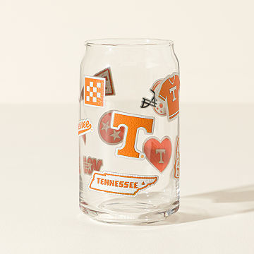 Collegiate Embroidered Patchwork Glass