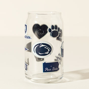 Collegiate Embroidered Patchwork Glass