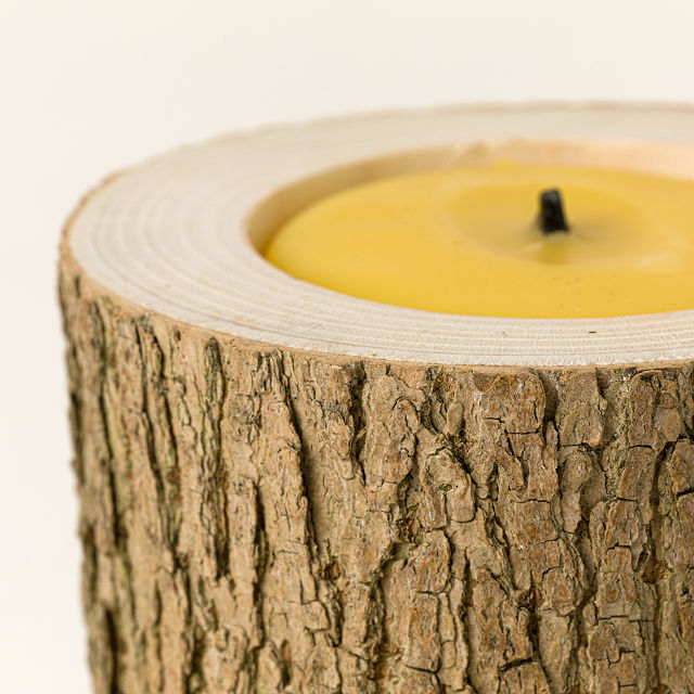 Woodland Tree Trunk Candle