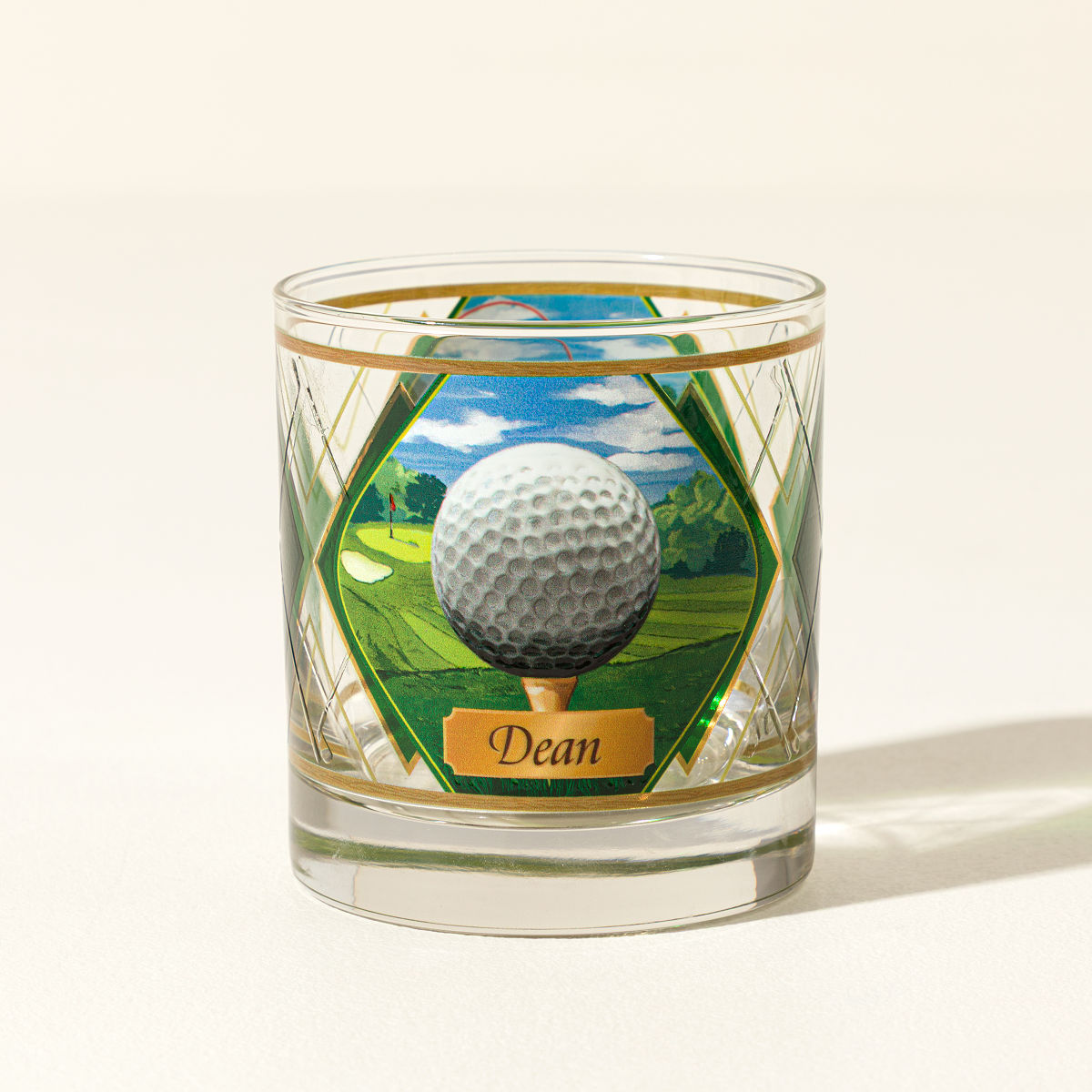 Textured Golf Ball Glass - Personalized