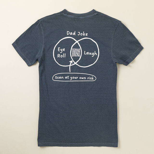 Scan at Your Own Risk Dad Joke QR Tee