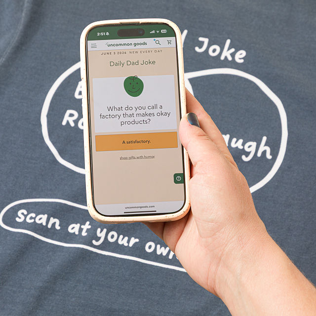 Scan at Your Own Risk Dad Joke QR Tee