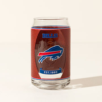 NFL Touchdown Football Glass
