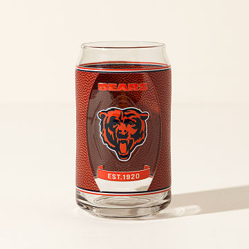 NFL Touchdown Football Glass