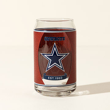 NFL Touchdown Football Glass