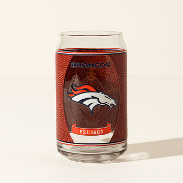 NFL Touchdown Football Glass