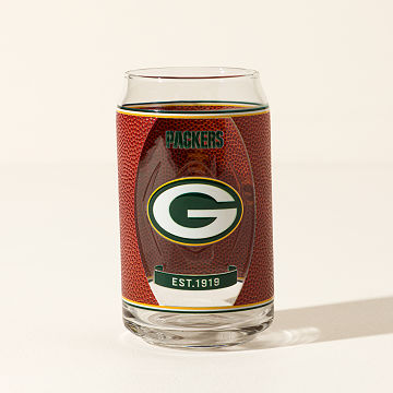 NFL Touchdown Football Glass