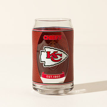NFL Touchdown Football Glass