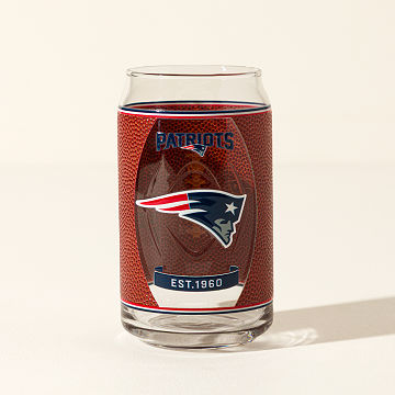 NFL Touchdown Football Glass