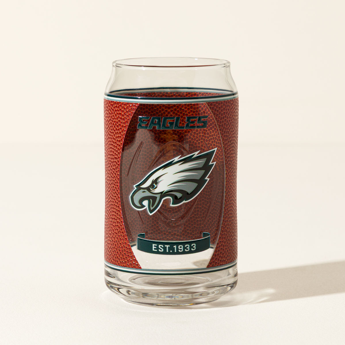 NFL Touchdown Football Glass - Philadelphia Eagles