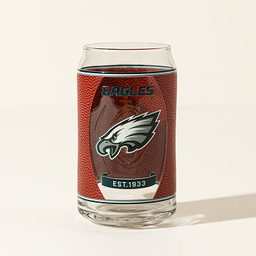 NFL Touchdown Football Glass
