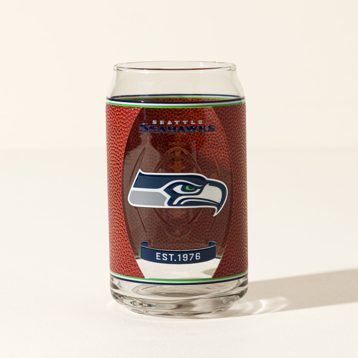 NFL Touchdown Football Glass - Seattle Seahawks