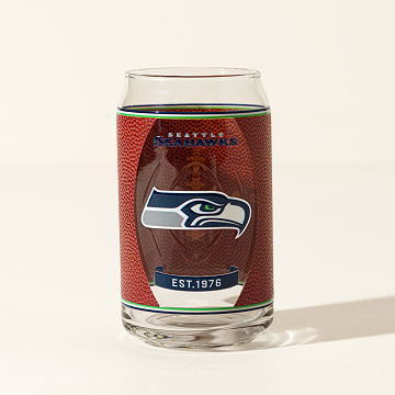 NFL Touchdown Football Glass