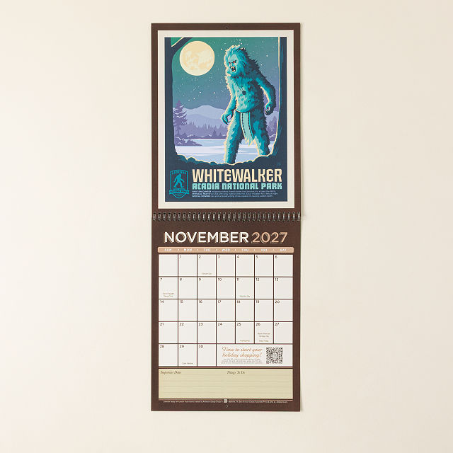 Legends of the National Parks Calendar
