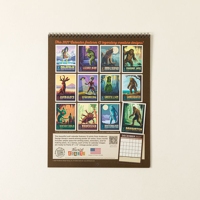 Legends of the National Parks Calendar
