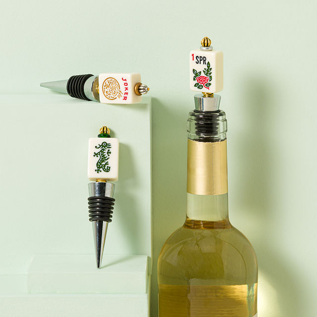 Repurposed Mahjong Tile Bottle Stopper