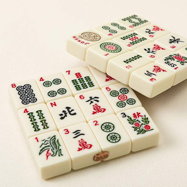 Repurposed Mahjong Tile Coasters