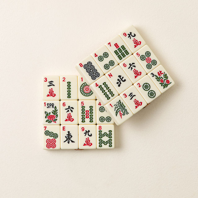 Repurposed Mahjong Tile Coasters