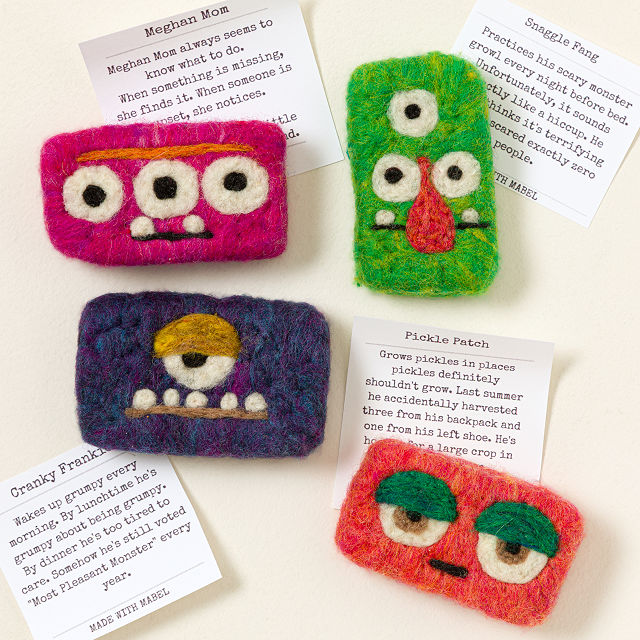 One-of-a-Kind Mystery Monster Felted Soap