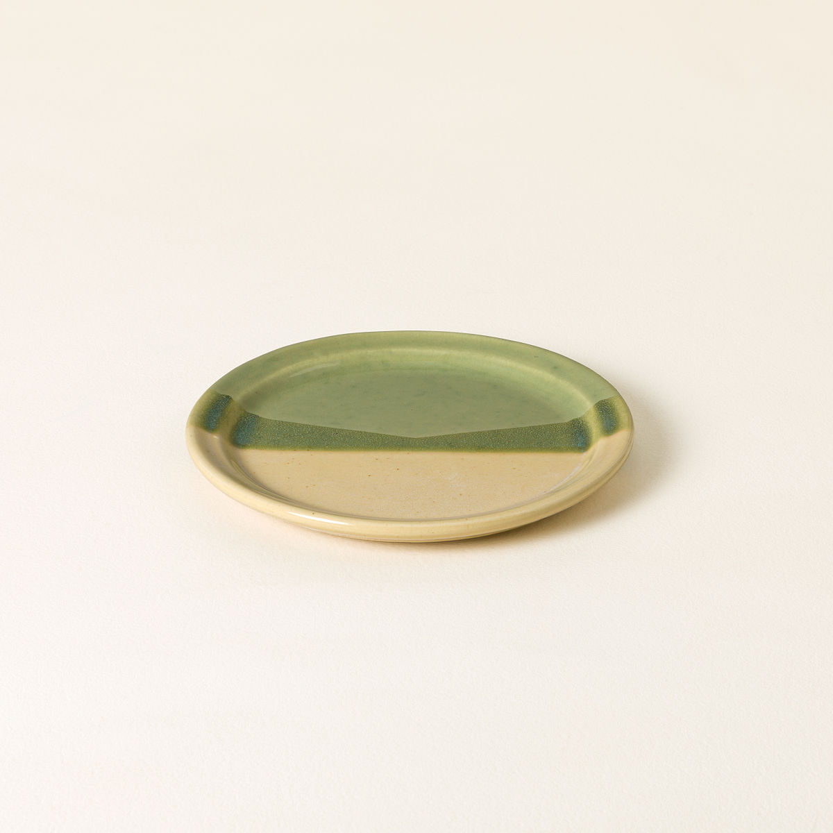 Sandstone Sage Ceramic Dinnerware - Dessert Plates - Set of 4