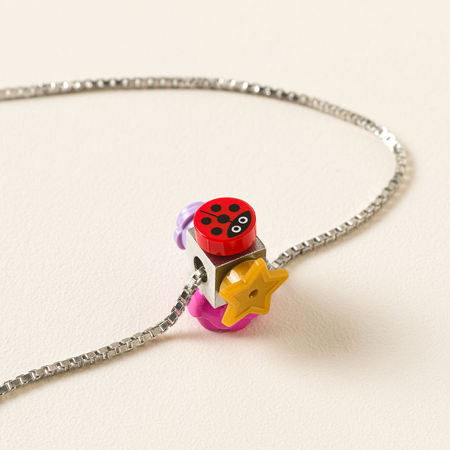 Sterling Silver Brick Necklace