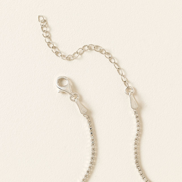 Sterling Silver Brick Necklace