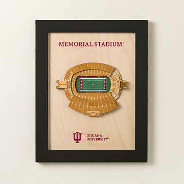 College Football Stadium Sculpture Wall Art